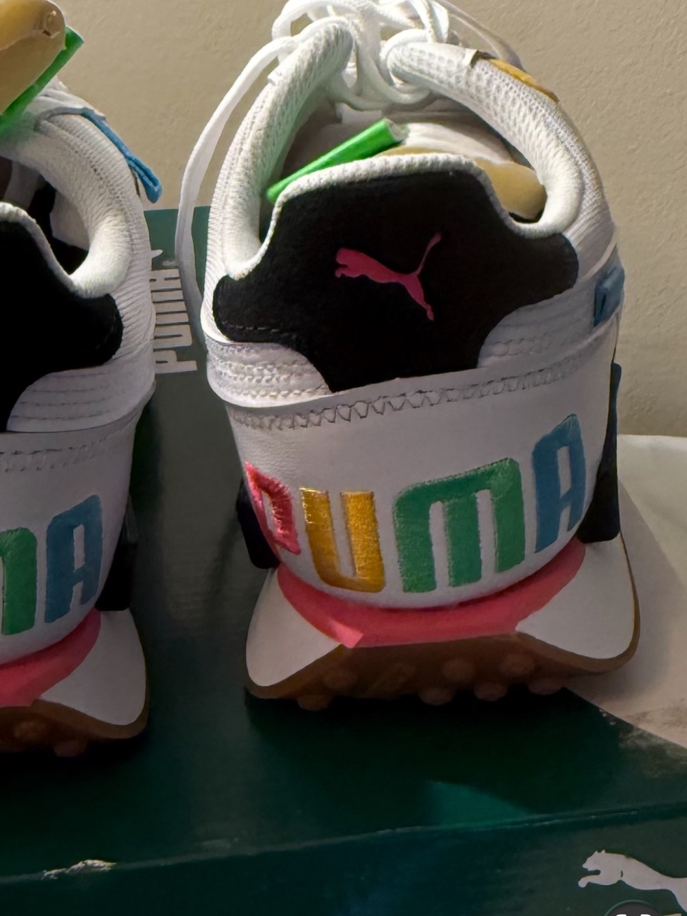 Puma Retro Runner Future Rider Finish with Black, Blue, Yellow & Pink Accents